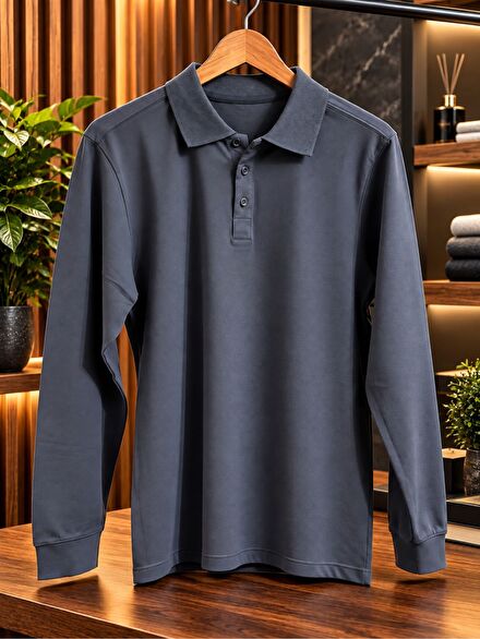 %95 Pamuk Polo Yaka Penye