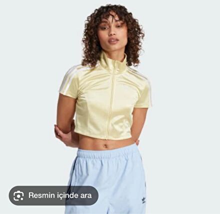 Adidas Sarı Kısa Kollu Ceket