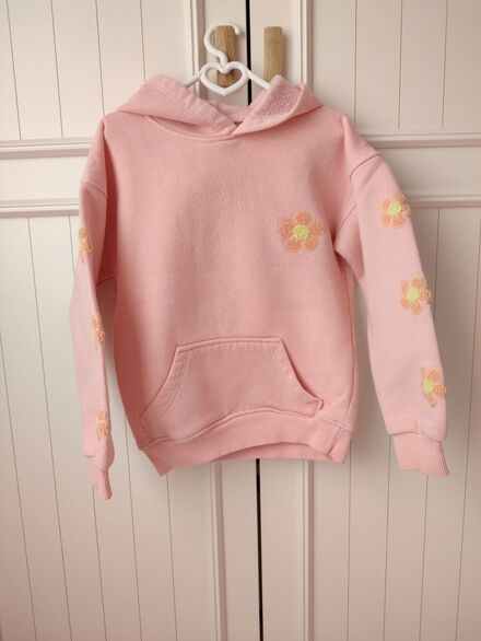 3 yaşa uygun Pembe Kapüşonlu Sweatshirt