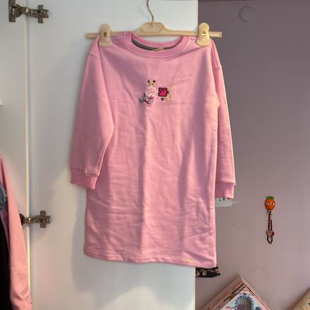 Pembe Sweatshirt Elbise Kız Çocuk