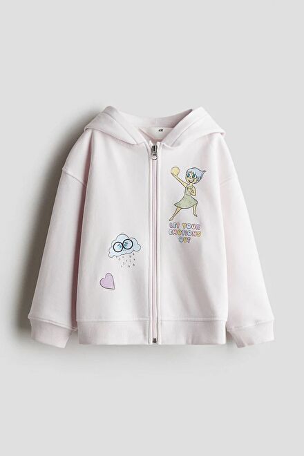 H&M Kız Çocuk Kapüşonlu Fermuarlı Sweat