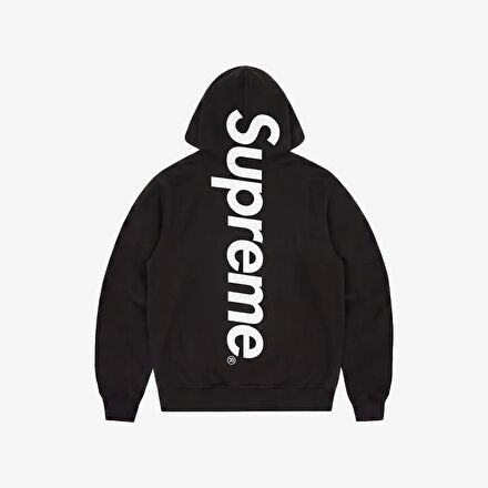Supreme Nakışlı Detaylı Siyah Sweatshirt