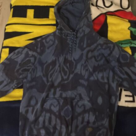 Desenli Kapüşonlu Sweatshirt