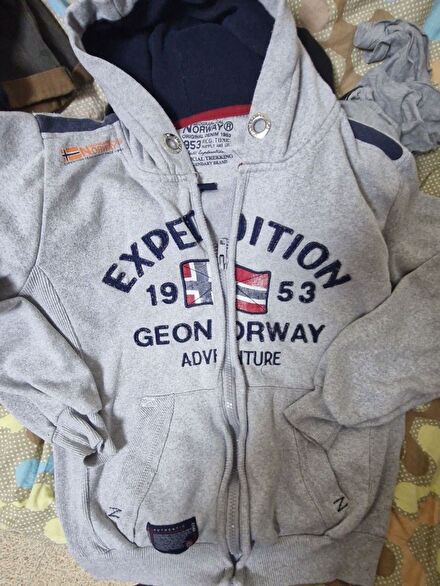 Norway Geographical y2k zipup Sweatshirt