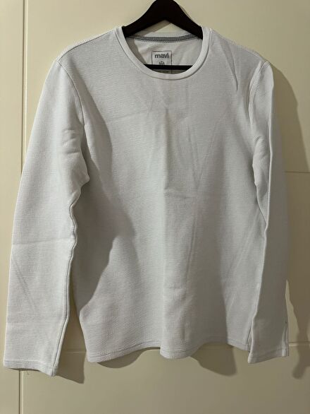 Mavi marka Erkek Beyaz Sweatshirt