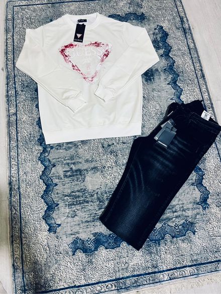 Guess Sweatshirt ve Kot Pantolon Seti