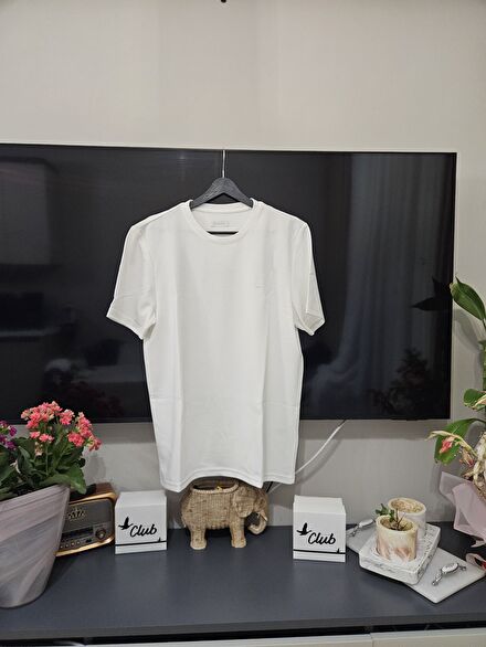 Network Ekru Slim Fit Tişört