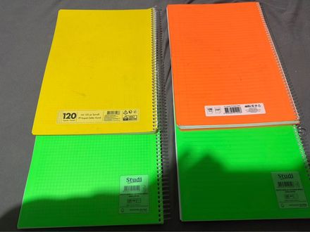 120 yaprak spiralli defter seti 4 adet