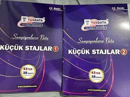 TUSDATA şampiyonların notuKüçük Stajlar