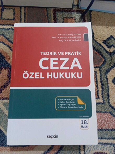 Teorik ve Pratik Ceza Özel Hukuku Kitabı