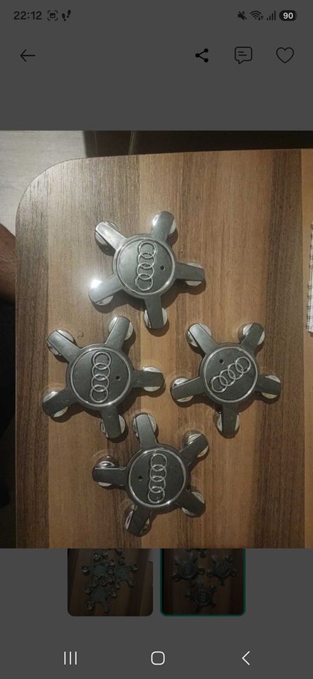 Audi Jant Göbek Kapağı Seti