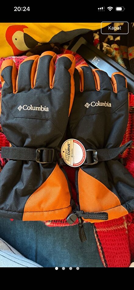 Columbia Siyah Kayak Eldiveni Amerika