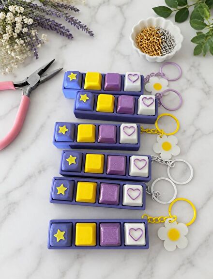 Mini klavye Tuşlu Clicker Anahtarlık
