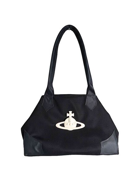 Siyah Vivienne Westwood Omuz Çantası