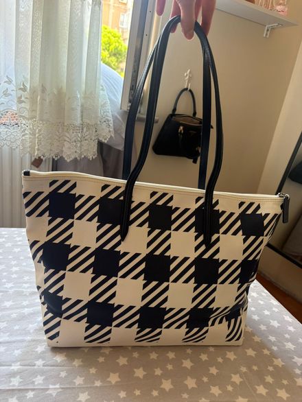 Lacoste Çantası Çizgili Desenli