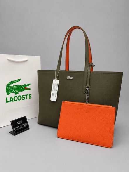Lacoste L12. 12 Yeşil Tote Çanta Seti