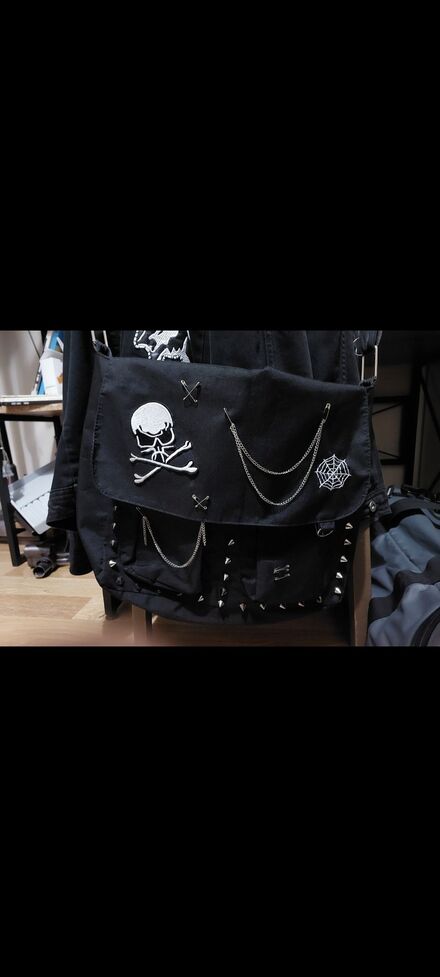 punk goth gotik metalci postaci cantasi