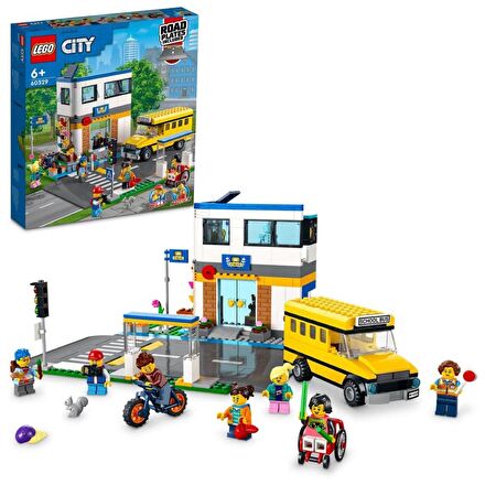 Lego City Okul Otobüsü ve Bina Seti