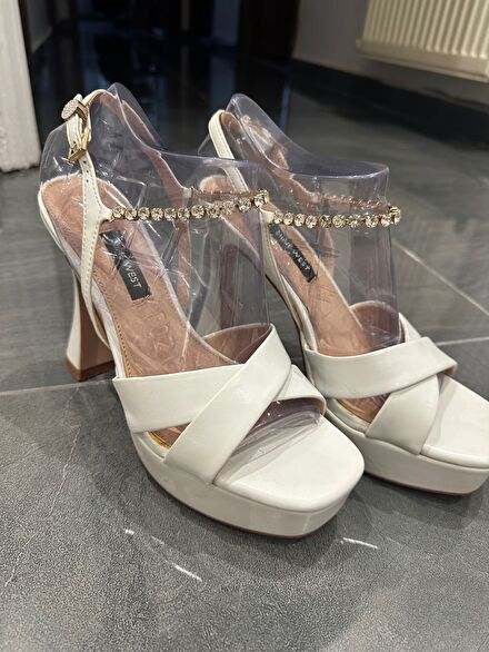 Nine West Beyaz Gelin Ayakkabısı