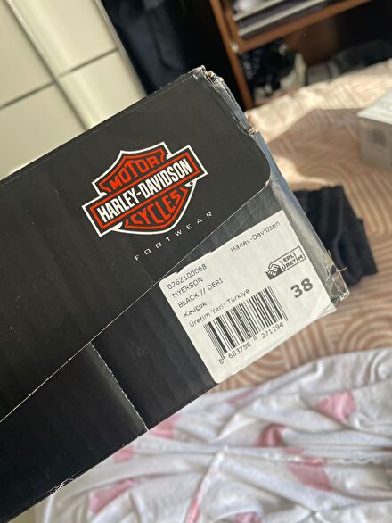 Harley Davidson Siyah kadın çizme