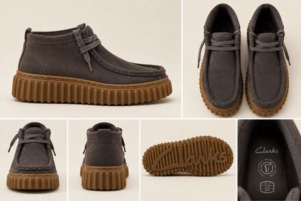 Clarks Gri Süet Ayakkabı bot