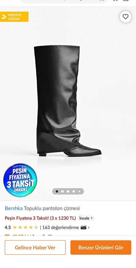 Bershka Topuklu Pantolon Çizme