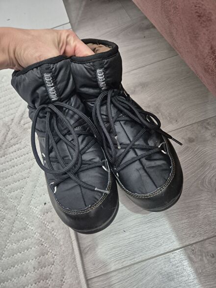 Siyah Moon Boot Kar Botu