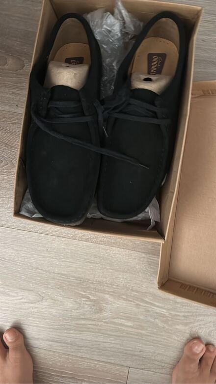 Clarks Siyah Süet Ayakkabı