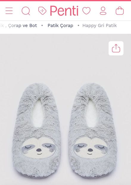 Penti Peluş Ev Ayakkabısı
