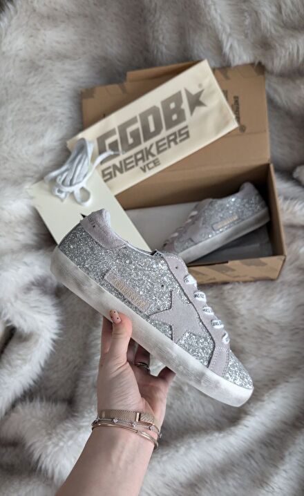 Golden Goose Deluxe Gümüş Sneaker