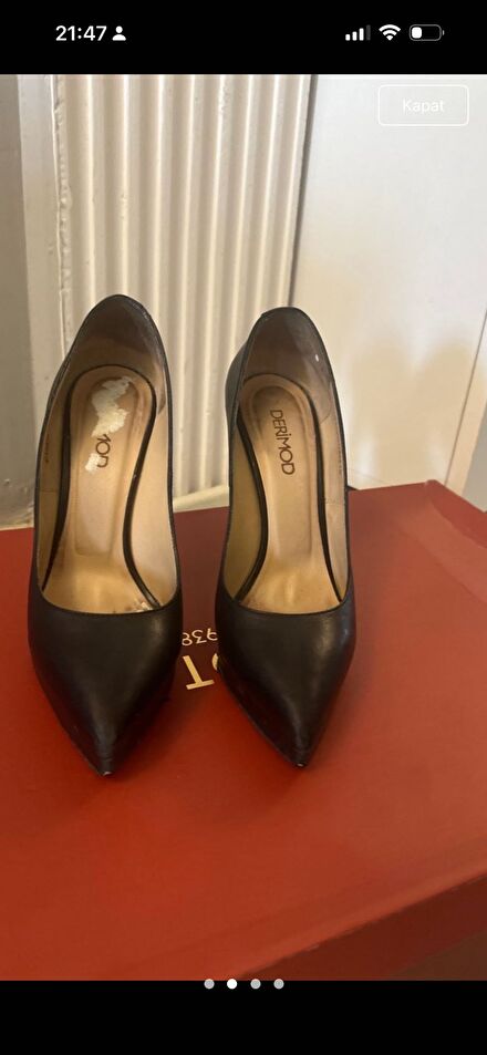 Derimod Siyah Stiletto Ayakkabı