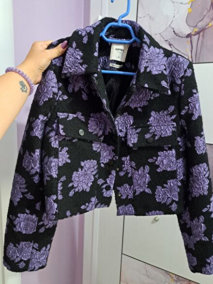 Koton Çiçek Desenli Blazer Ceket