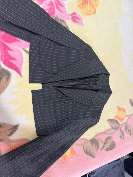 Çizgili Blazer Ceket