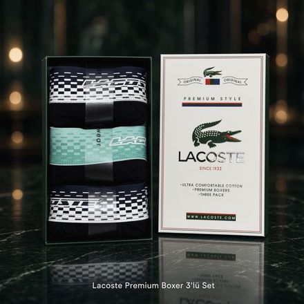Lacoste 3’lü Boxer Seti