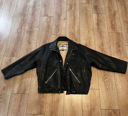 American vintage hakiki deri ceket