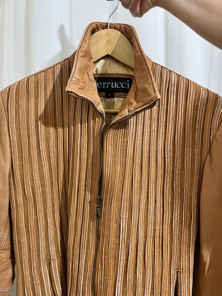cerrucci hakiki Deri vintage Ceket