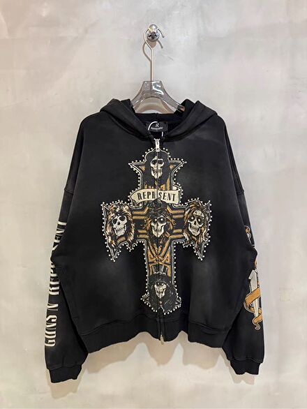 Represent × Guns N’ Roses zip hooded