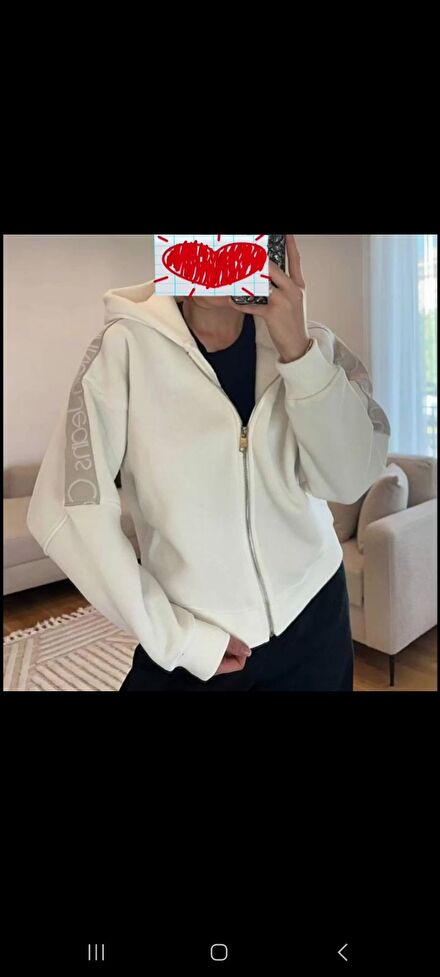 kapişonlu fermuarlı hırka