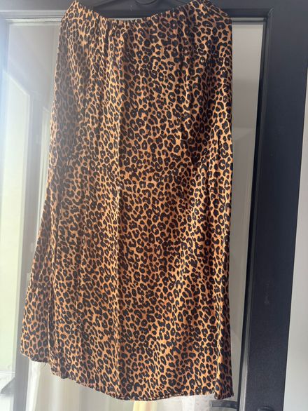 Leopar Desenli Etek