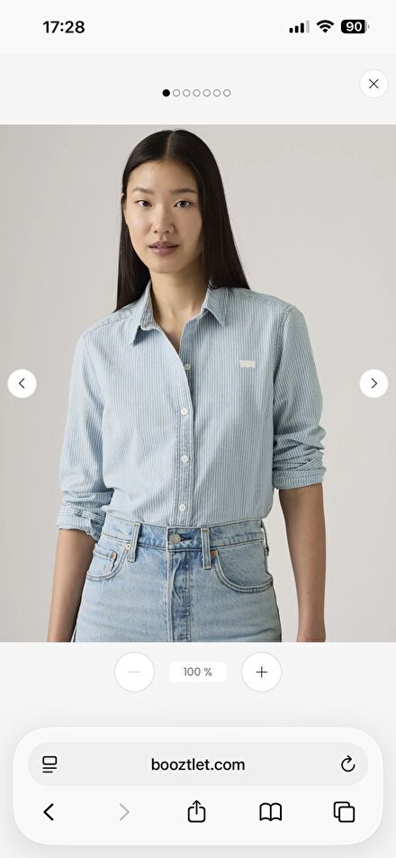 Sıfır Etiketli Levi’s Çizgili Gömlek