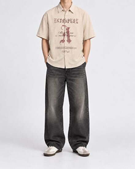Zara Xl Etiketli Kısa Kollu Gömlek
