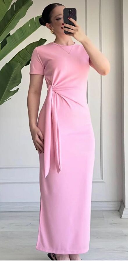 Pembe Günlük Elbise