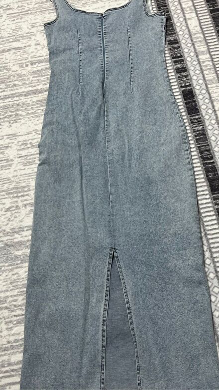 Mavi Denim Uzun Elbise