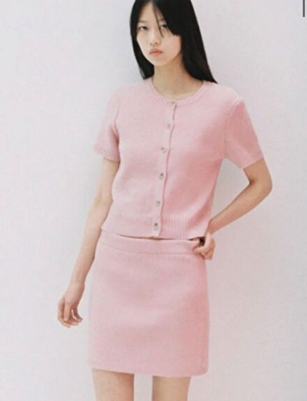 Zara Pembe Etek Triko Takım