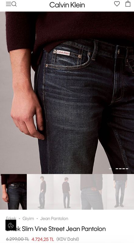 Calvin Klein Jean Pantolon