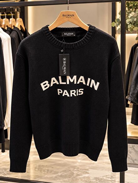 Balmain Siyah Kazak