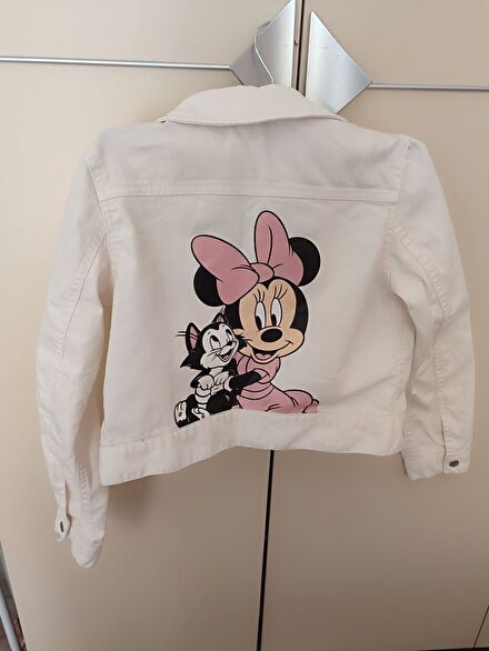 Minnie Mouse h&m 8-9 yaş kot ceket