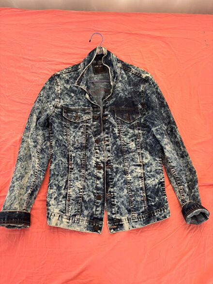 Koton Yıkamalı Denim Erkek Kot Ceket