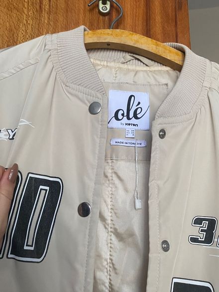 Bej Bomber Ceket