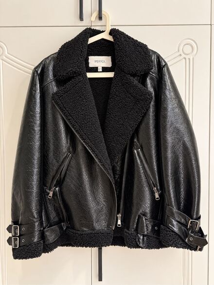 İpekyol siyah biker ceket